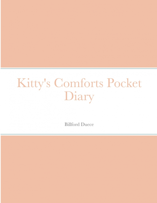 Kitty’s Comforts Pocket Diary