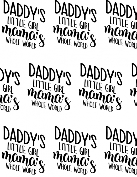 Daddy’s Little Girl, Mama’s Whole World Composition Notebook - Large Ruled Notebook - 8.5x11 Lined Notebook (Softcover Journal / Notebook / Diary)