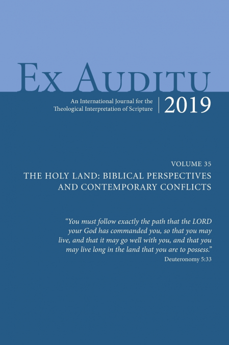 Ex Auditu - Volume 35