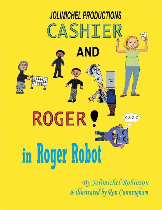 Cashier and Roger in Roger Robot