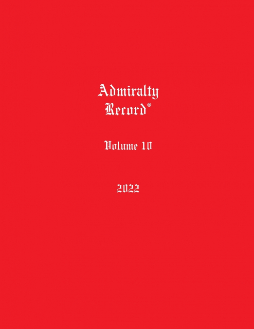Admiralty Record® Volume 10 (2022)