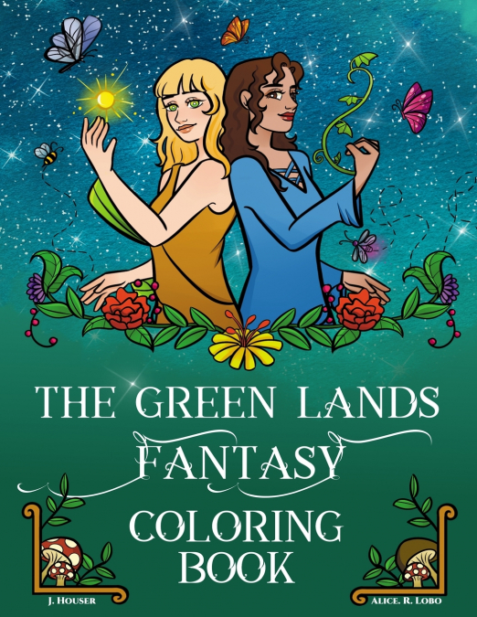 The Green Lands Fantasy Coloring Book