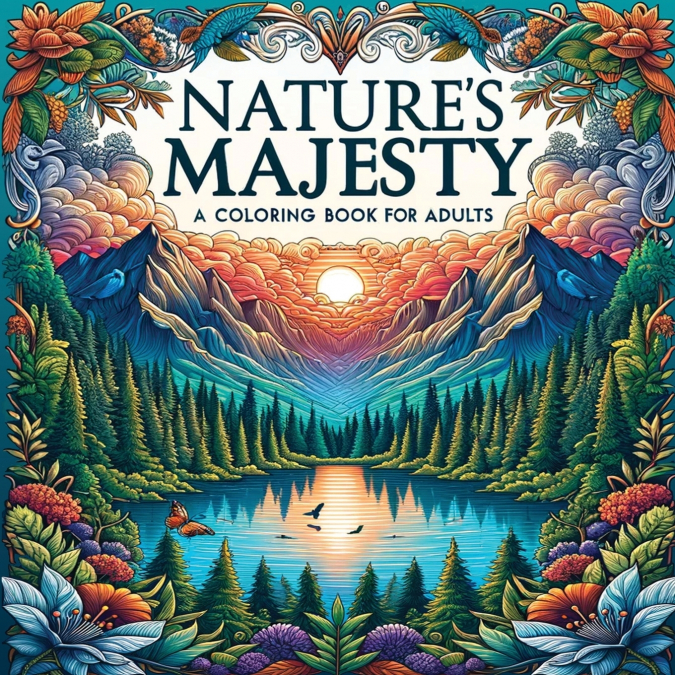 Nature’s Majesty - Animal Coloring Book for Adults