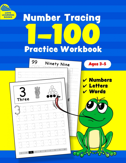 Number Tracing Book for Preschoolers and Kids