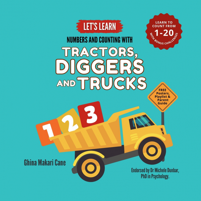 Let’s Learn Numbers and Counting with Tractors, Diggers and Trucks