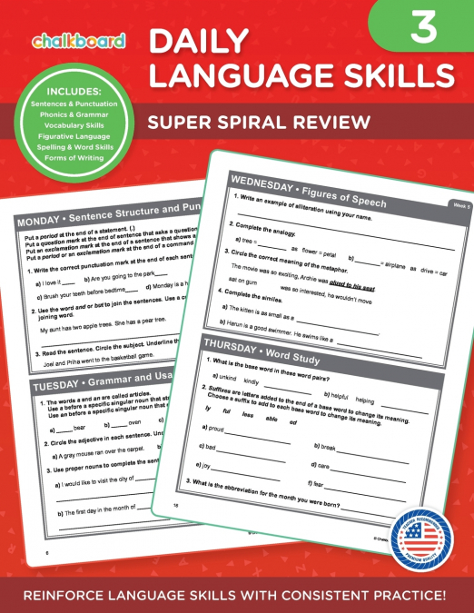 Daily Language Skills Grade 3