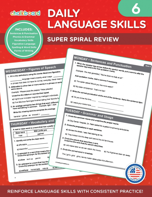 Daily Language Skills Grade 6