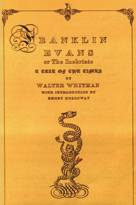 Franklin Evans or the Inebriate