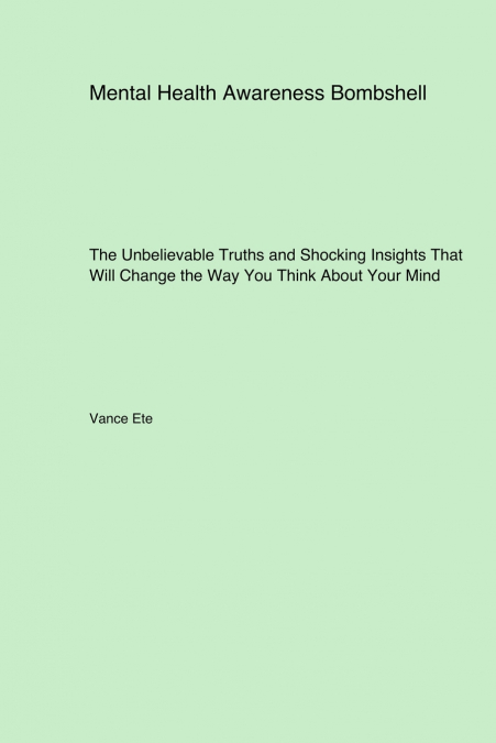 Mental Health Awareness Bombshell