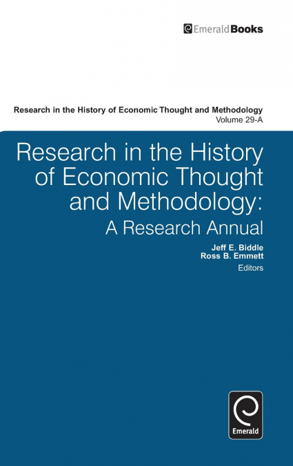Research in the History of Economic Thought and Methodology