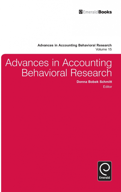 Advances in Accounting Behavioral Research