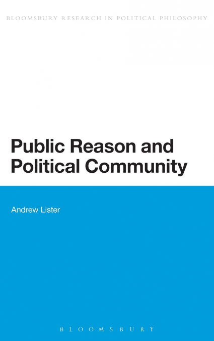 Public Reason and Political Community