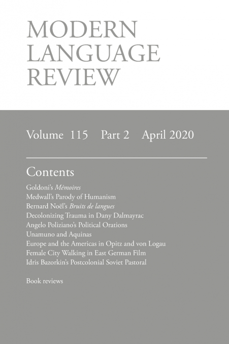 Modern Language Review (115