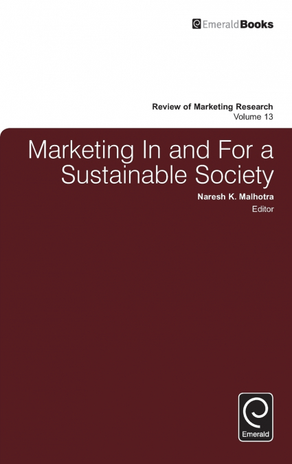 Marketing In and For a Sustainable Society