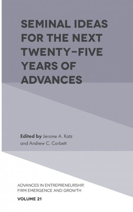 Seminal Ideas for the Next Twenty-Five Years of Advances