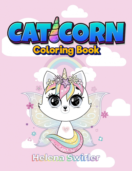 Caticorn Coloring book for kids 4-8