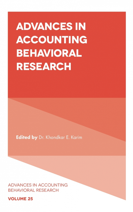 Advances in Accounting Behavioral Research