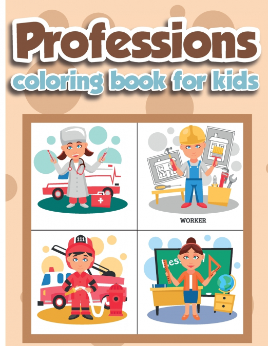 Professions Coloring Book for Kids