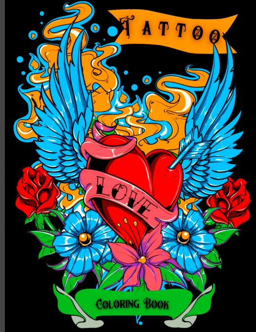 Tattoo Designs Coloring Book for Adults