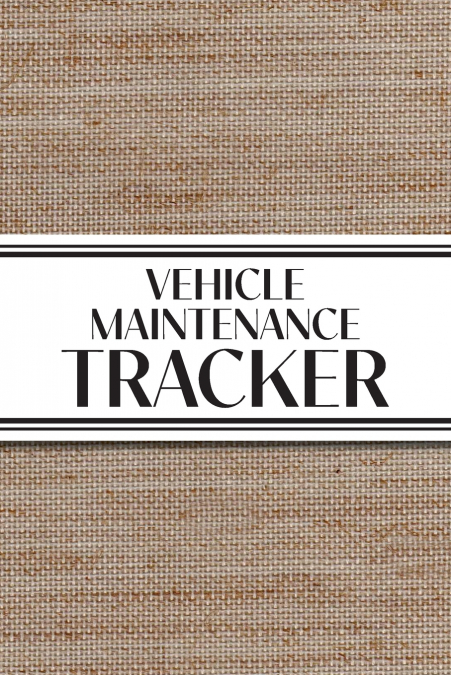 Vehicle Maintenance Tracker (Textured Paper Rust Orange)