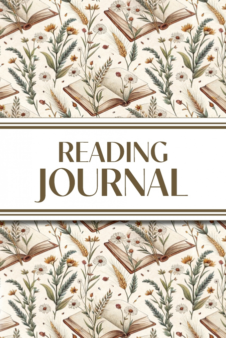 Reading Journal (Country Road Wildflowers, Wheat & Books)