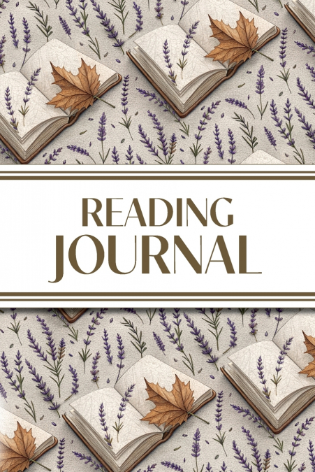 Reading Journal (Lavender Sprigs, Leaves & Books)