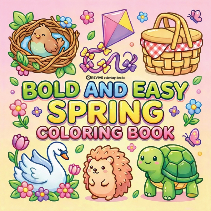 Bold & Easy Spring Coloring Book