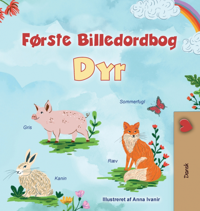 First Picture Dictionary - Animals (Danish Children’s Book)