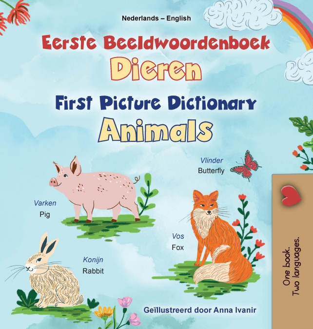 First Picture Dictionary - Animals (Dutch English Bilingual Children’s Book)