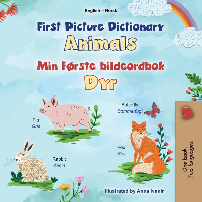 First Picture Dictionary - Animals (English Norwegian Bilingual Children’s Book)