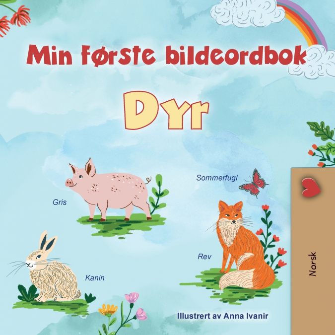First Picture Dictionary - Animals (Norwegian Children’s Book)