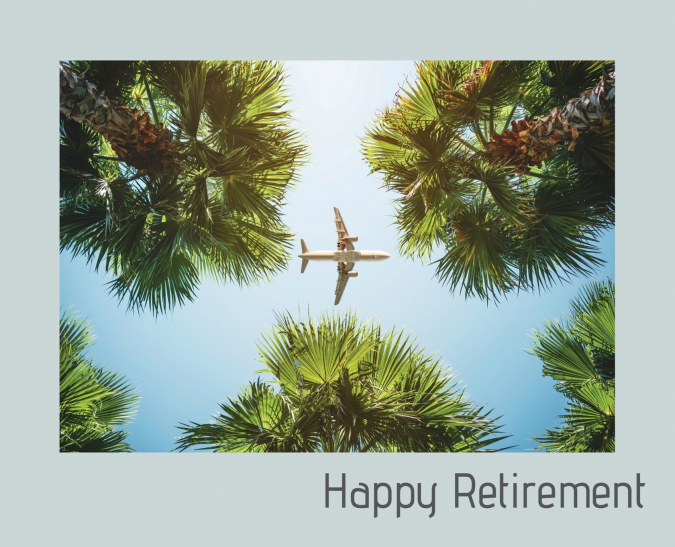 Happy Retirement Guest Book ( Landscape ~ Hardcover )