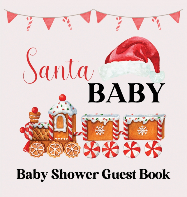 Christmas Baby Shower Guest Book (hardback)