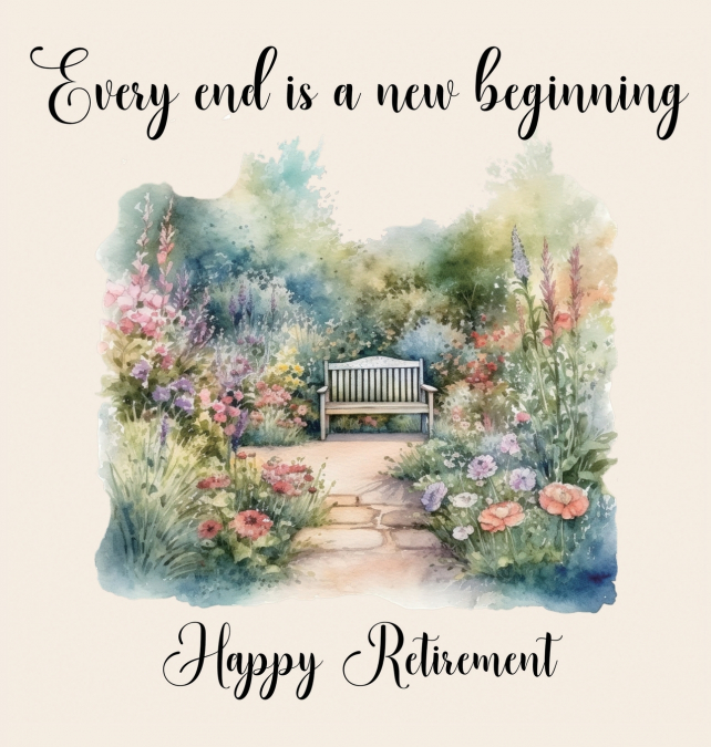 Happy Retirement Guest Book with lined pages (hardback)