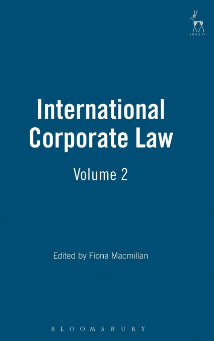 International Corporate Law - Volume 2 2002