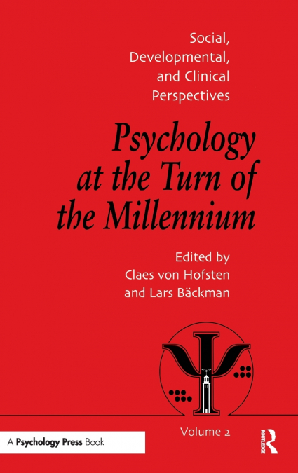 Psychology at the Turn of the Millennium, Volume 2