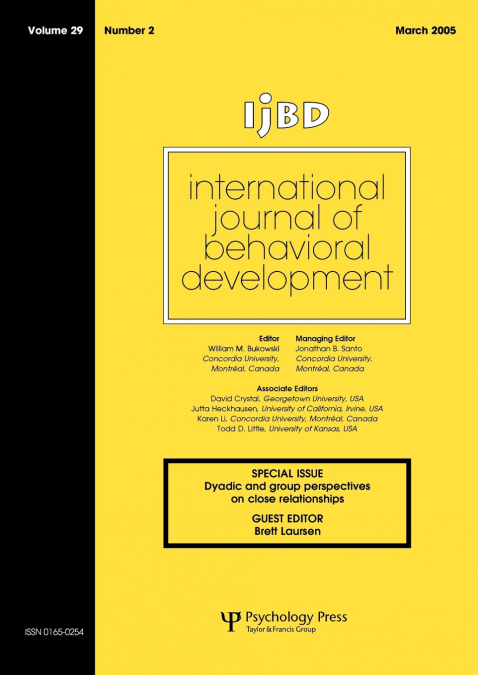 International Journal of Behavioral Development, Volume 29
