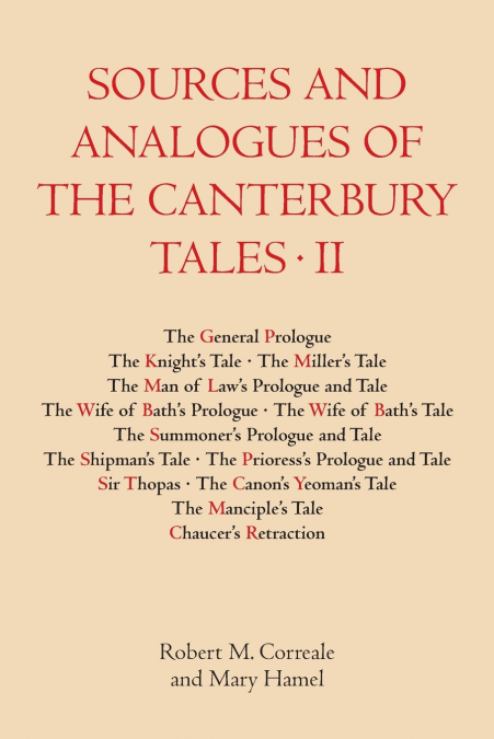 Sources and Analogues of the Canterbury Tales