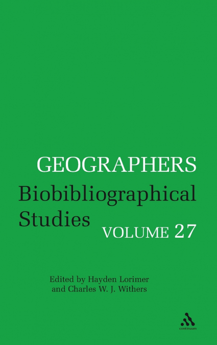 Geographers Volume 27