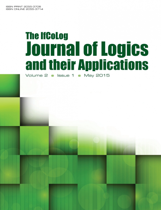 IfColog Journal of Logics and heir Applications. Volume 2, Number 1