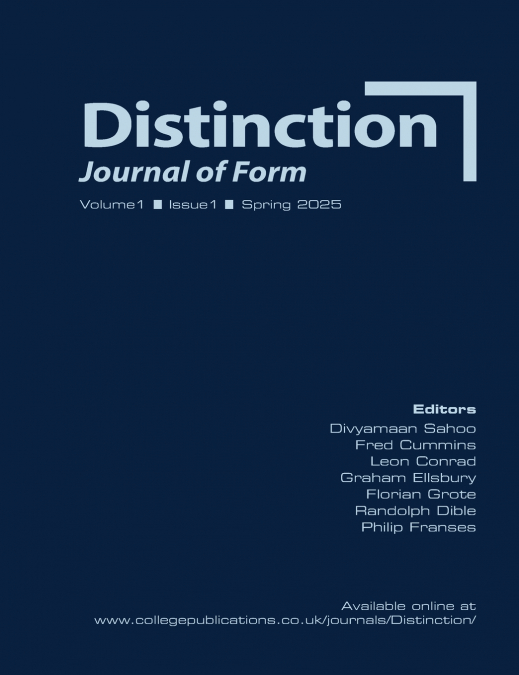 Distinction. Journal of Form. V1(1) Spring 2025