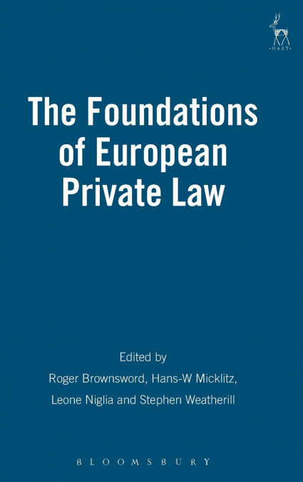 Foundations of European Private Law
