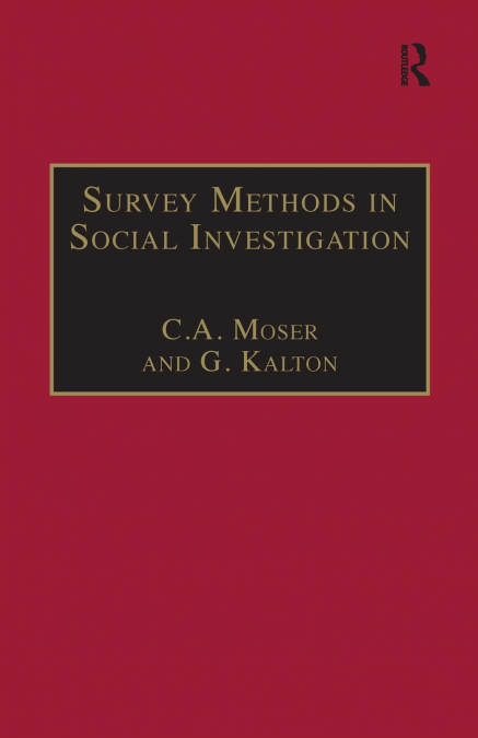 Survey Methods in Social Investigation