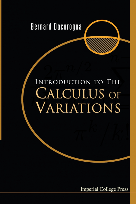 INTRO TO CALCULUS OF VARIATIONS