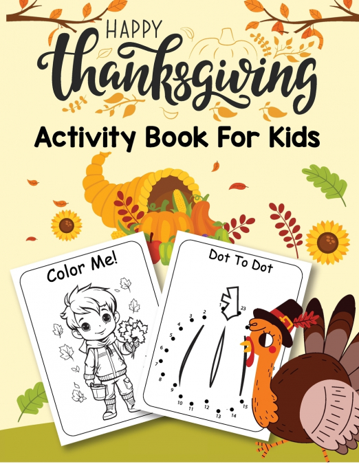 Thanksgiving Activity Book for Kids