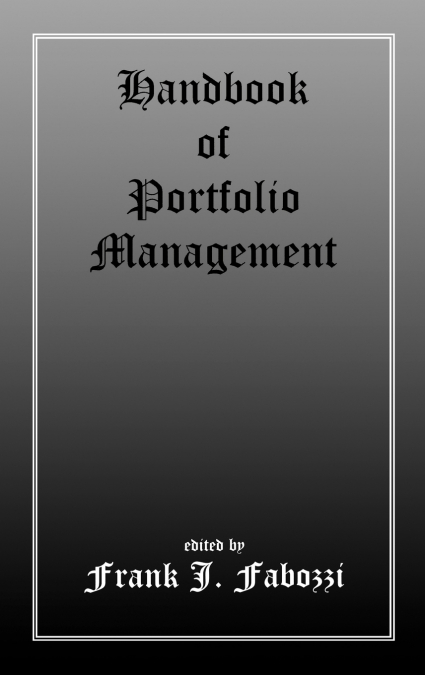 Handbook of Portfolio Management
