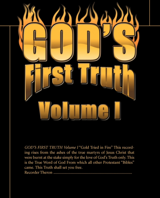 God’s First Truth