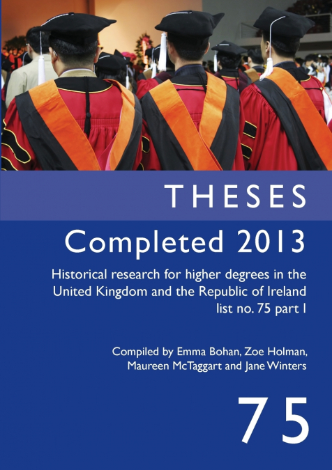 Theses Completed 2013