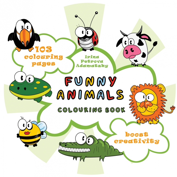 Funny animals. Colouring book.