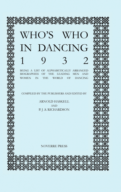 Who’s Who in Dancing 1932